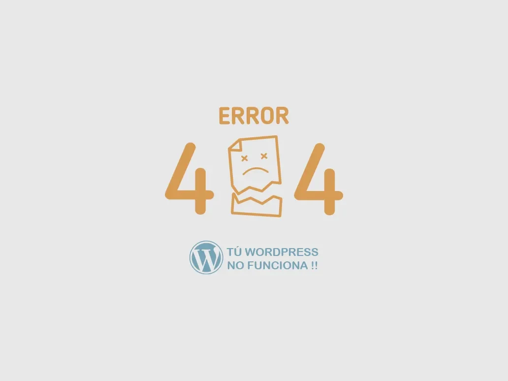 Error de mantenimiento de WordPress 404