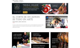 Diseño web de Anselmo Perez campeón España cortadores jamón Salamanca
