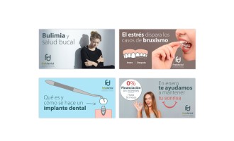 Banners para publicar en Facebook clínica dental en Majadahonda y el Escorial en Madrid