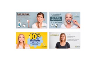 Banners para publicitar clínica dental en Facebook