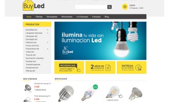 Diseño tienda online BuyLed iluminación led Prestashop Alicante