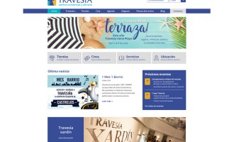 Diseño portal Centro Comercial Travesía de Vigo Pontevedra