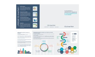 CO2 smartTech diseño de tríptico en Bueu Pontevedra