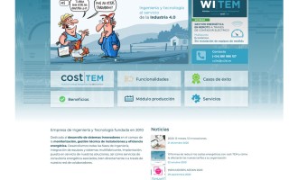 Página web Co2st-tem solución integral gestión energética Bueu Pontevedra