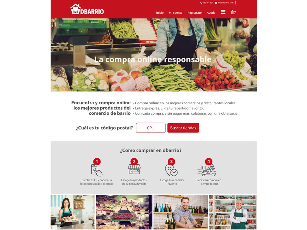 Dbarrio portal compras en comercios barrio tienda online Prestashop Pontevedra