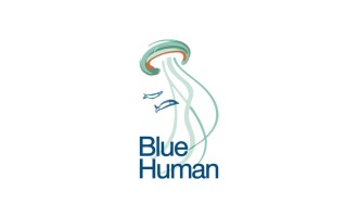 Diseño de logotipo Blue Human biotecnología azul