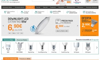 Diseño tienda online GarantíaLed bombillas led