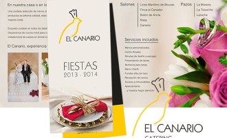 Folleto para bodas el canario Pontevedra