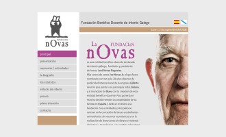 Diseño web fundación Novas Beluso Bueu Pontevedra
