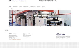 Diseño web Imprenta Gráficas Anduriña Poio Pontevedra