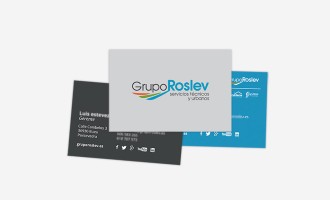 logotipo e imagen corporativa Grupo Roslev Bueu Pontevedra