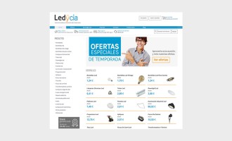Diseño tienda online Ledycia venta bombillas LED Orense