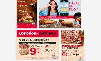 Diseño de folletos Pizzería PizzaPlus