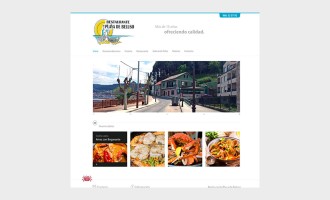 Página web restaurante Playa de Beluso Bueu Pontevedra