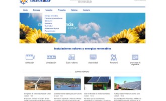 Diseño página web Tecnosolar Opencart energías renovables Marín Pontevedra