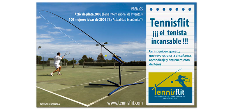 Folleto para Tennisflit el tenista incansable