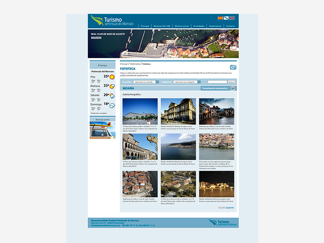 Propuesta página web Terras de Pontevedra