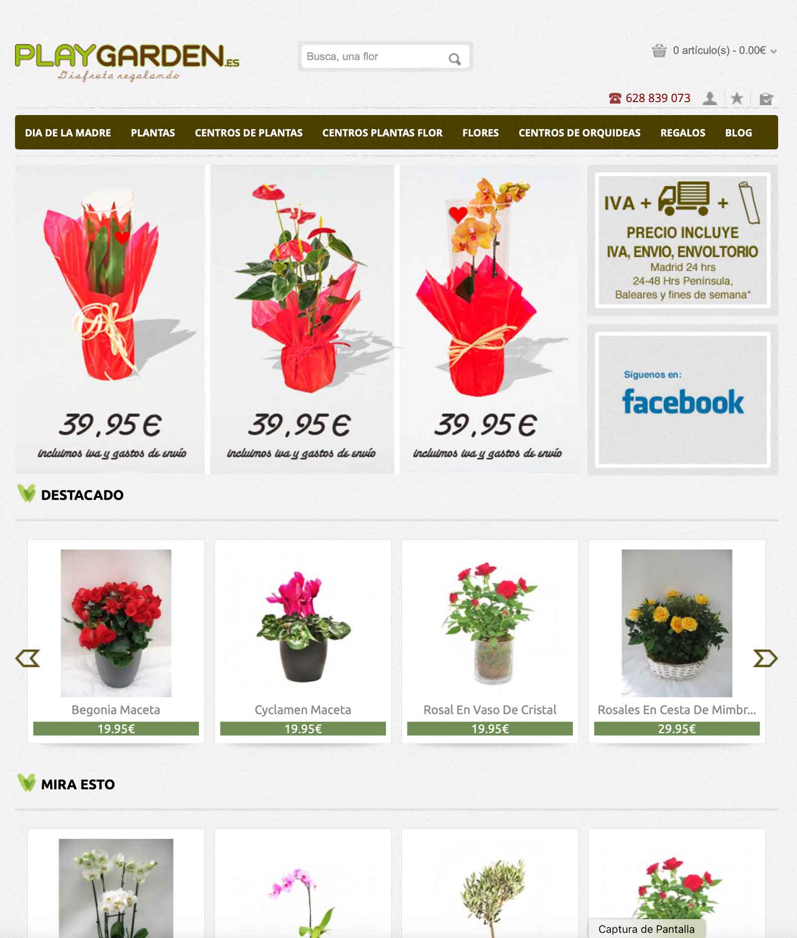 Playgarden tienda online plantas y flores naturales Madrid