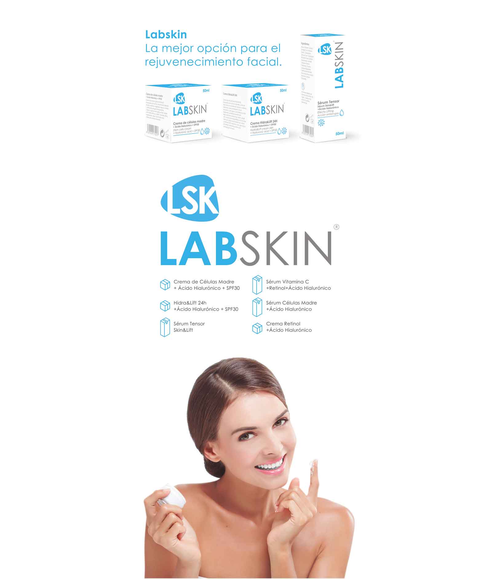 Diseño de Rollup para cremas faciales Labskin