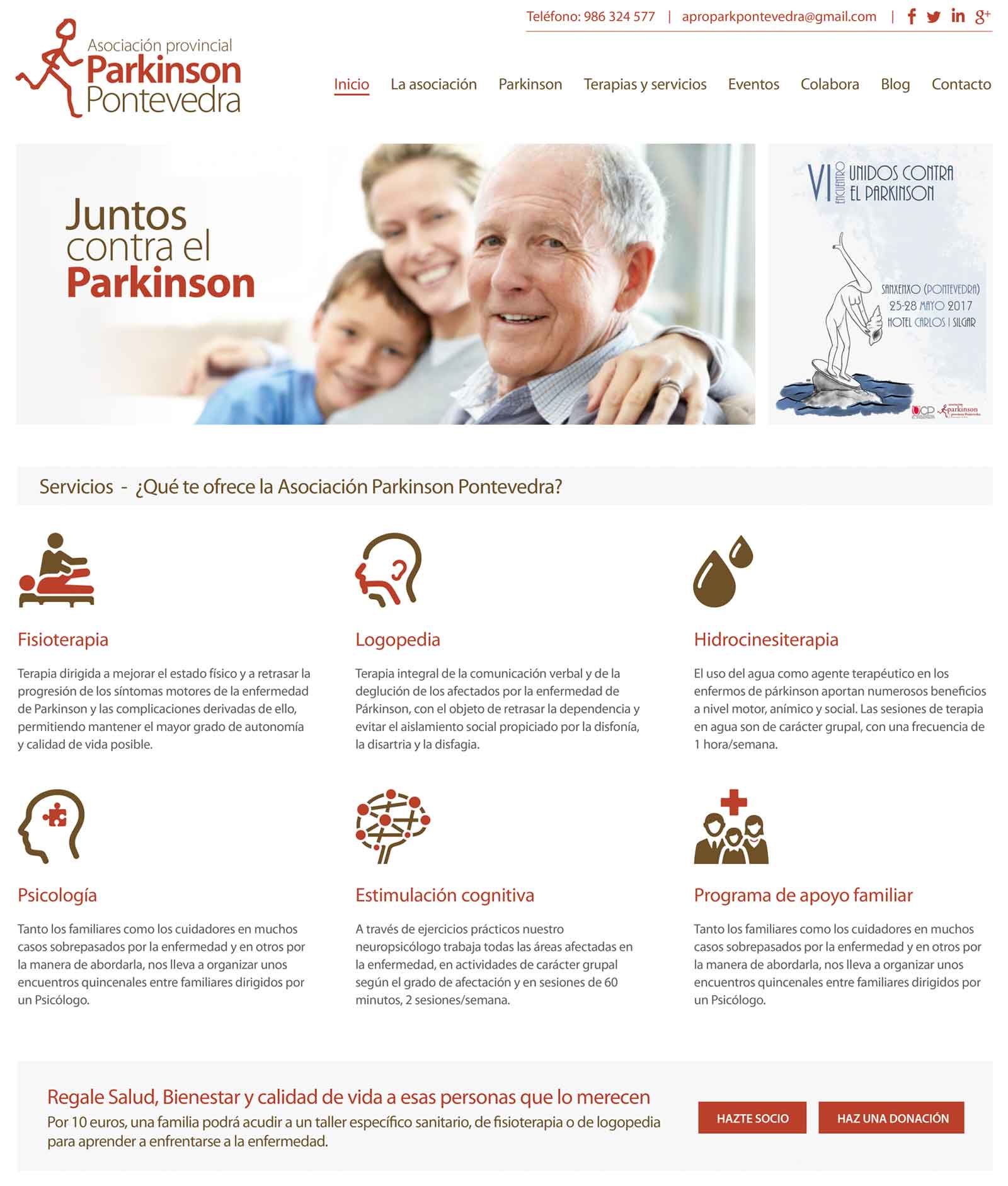 Parkinson Pontevedra web