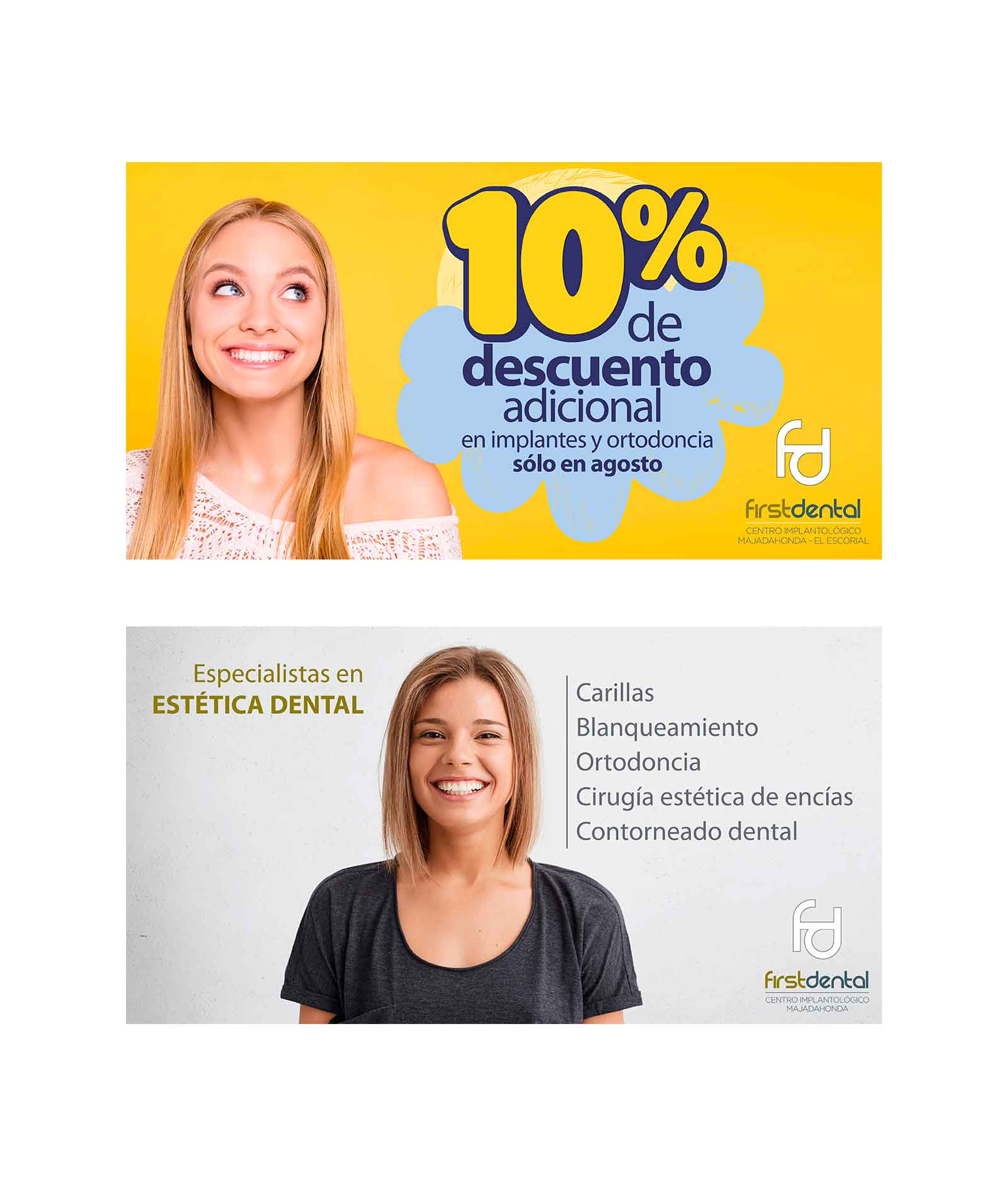 Diseño banners para publicitar clínica dental en Facebook