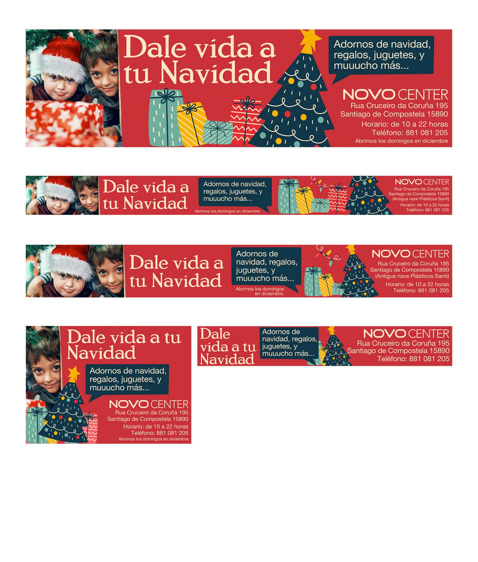 Anuncios para publicitar en el periódico impreso y digital para navidad novocenter